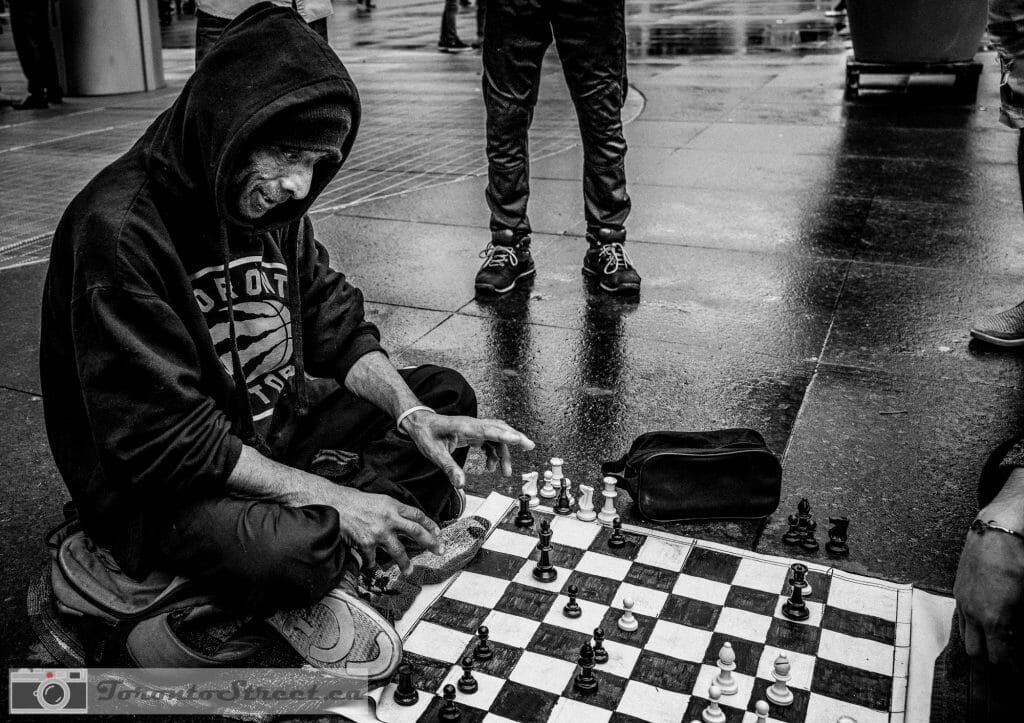 Street Photography of Chess game Leica