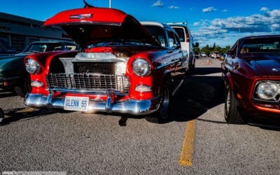 1955 Chevrolet Bel Air at a Richmond Hill Car Meet