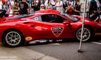Ferrari 488 Challenge Evo: A Race Car on Bloor Street