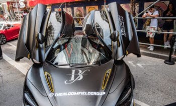 A Matte Black McLaren 720S at the Yorkville Car Show