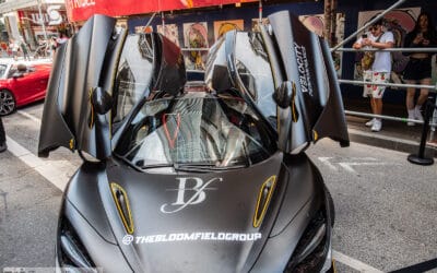 A Matte Black McLaren 720S at the Yorkville Car Show